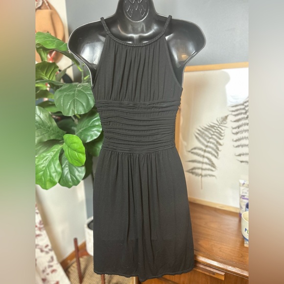 Max Studio Braided Tank Black Dress - Picture 4 of 6